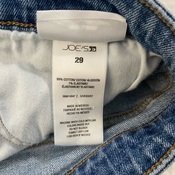 Joe’s Jeans, The Lara, Cigarette Ankle, Medium Wash, Weekend Casual, Sz 29 - Picture 4 of 5